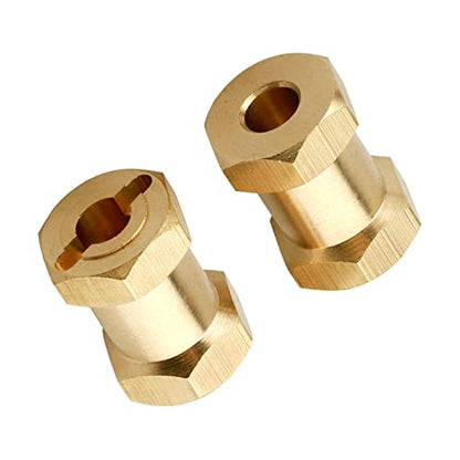 Brass 12mm Wheel Spacer Wheel Hubs Extension Drive Adapter for Axial SCX10 & SCX10 II 1/10 RC Crawler (18mm) - size: 18mm