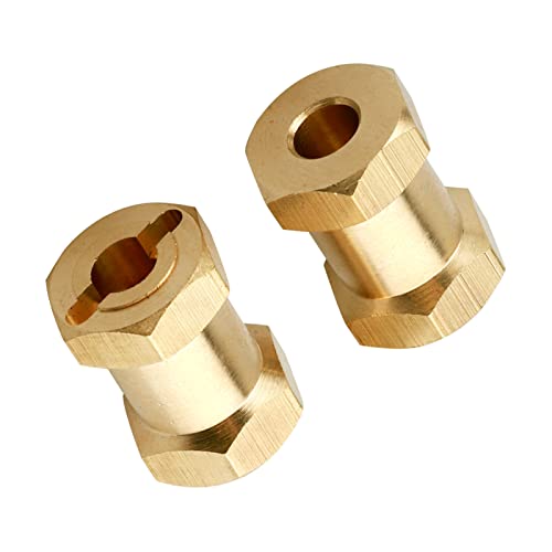 Brass 12mm Wheel Spacer Wheel Hubs Extension Drive Adapter for Axial SCX10 & SCX10 II 1/10 RC Crawler (18mm) - size: 18mm