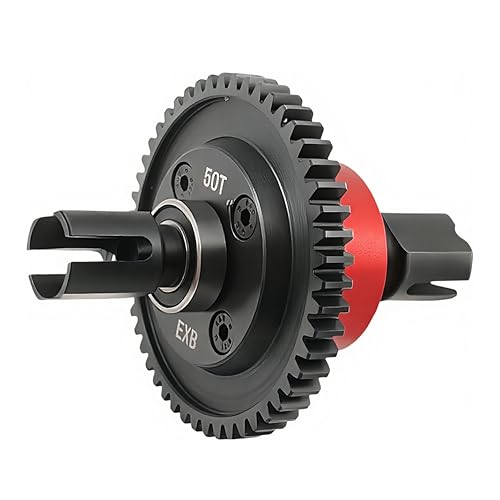 50T Center Differential Set for ARRMA Kraton Mojave Big Rock (Red) | Steel,1/8,1/7,V5,V6,EXB,ARA310991,RC Upgrade Parts,High Strength,Wear Resistant - color: Red