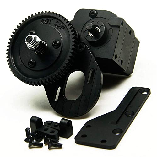 AX2 2 Aluminum Speed Transmission Case Gearbox for AXIAL Wraith 90018 90053 90048 1/10 RC Crawlers Black