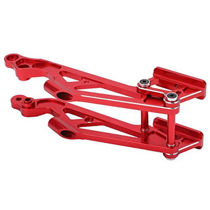 RC Wing Mount Set, RC Car Wing Mount Set Adjustable Metal Rear Wing Mount Set for Arrma 1/8 Remote Control Car Upgrade Accessories(red)