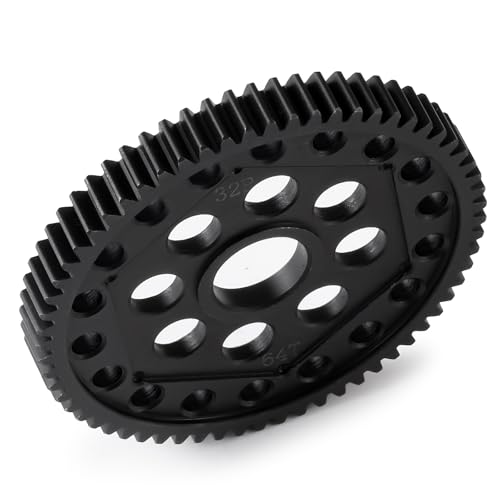 Steel Spur Gear 32 Pitch 64T RC Gears for Axial Yeti 90025 90026 | 90032 90038 SCX10 RR-10 Bomber RC Truck Upgrade Parts