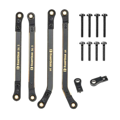 High Clearance 4 Links Set for SCX24 GX 470, Brass Links Set, ONLY Rear, 4Pcs, Black - size: GX470 Rear