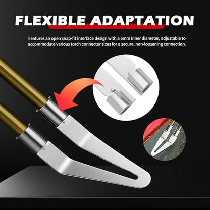4PCS Plastic Welding Tips Kit,Stainless Steel Plastic Welder Tip by Plastics Welding Gun for Car Bumper Repair,45° Elbow & Smoothing Plastics Weldings Kit Tips Car Accessories