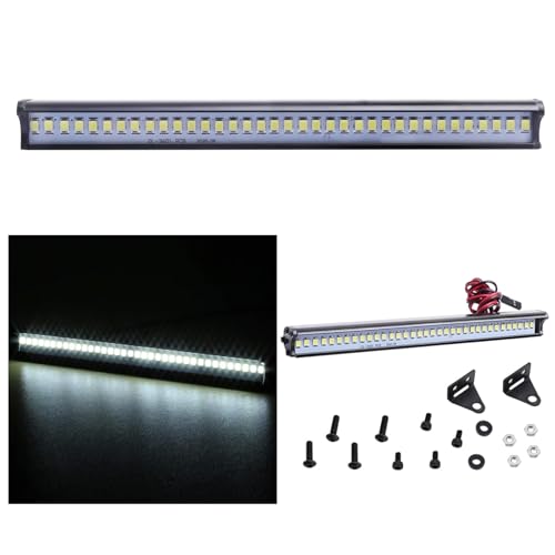 Super Bright LED Light Bar Roof Lamp Kit for 1/10 Traxxas TRX4 Slash 2WD 4X4 Axial SCX10 & SCX10 II Arrma Redcat Gen7 Gen 8 RC Rock Crawler Car (Type 1)