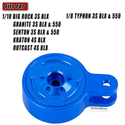 RC Servo Saver Set 25T Upgrades Part for 1/10 Big Rock 3S BLX,Granite/Senton 3S BLX & Mega550,Kraton/Outcast 4S BLX,1/8 Typhon 3S BLX& Mega550,Alloy Fixed Link Steering Servo Saver,Navy Blue - color: Navy Blue-1 Set