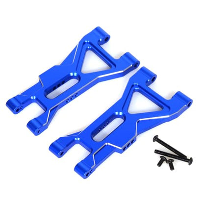 RC Swing Arm Kit for ARRMA 1/10 Gorgon 4X2 2WD Monster Truck Metal RC Front Lower&Upper Suspension Arm Upgrade Parts (Blue) - color: Blue