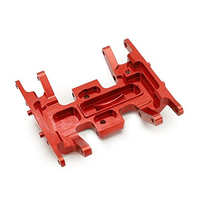 Treal Axial SCX24 Skid Plate Aluminum 7075 CNC Machined for 1/24 SCX24 Deadbolt C10 Betty Jeep (Red) - color: Red