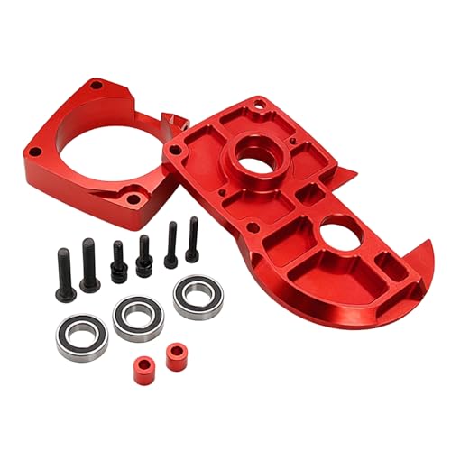 FLMLF CNC Metal Quick Release Clutch Bell Support Frame Kit for 1/5 Hpi Rofun BAHA Rovan Km Baja 5b Ss 5t 5sc Rc Car Parts (Red) - color: Red