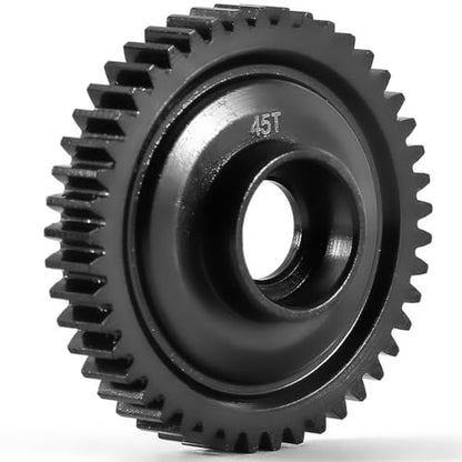 48P 45T Hardened Steel Spur Gear for TRAXXAS 1/16 E-Revo VXL, Summit, Slash, Mini E-Revo & Mini Slash - High Precision & Durable Upgrade (45# Steel) - size: 45T