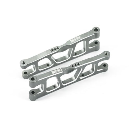 Hobby Details Aluminum Upgrade Parts Set for ARRMA Mini Kraton 4x4 1/16, Front & Rear A-Arms, Knuckle, Steering,Titanium Color (Rear Lower Arm Set) - color: Rear Lower Arm Set