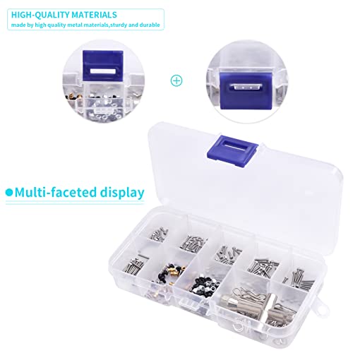 HobbyPark 280pcs SCX24 Screw Kit Screws Assortment Set Hardware Fasteners for Axial SCX24 Gladiator Chevrolet C10 Deadbolt B17 Betty Wrangler JLU CRC Bronco 1/24 Crawler