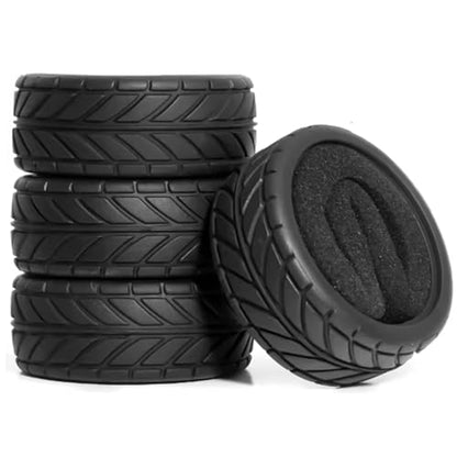 8pcs 1/10 RC Drift Tires 65 * 26mm for On Road Racing Car Drift RC Touring Car (Style E) - style: style E