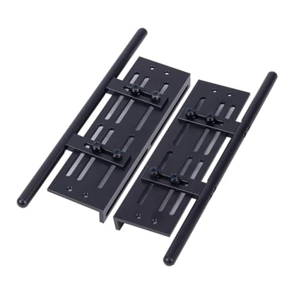 1/10 RC Crawler Pedal Side Boards,2PCS Steps Plate Rock Sliders Running Boards Foot-Plate for 1/10 RC Crawler Car SCX10 I II TRX4 CC01 RGT 86100 GEN8 Wrangler Chassis Parts (Black) - color: Black