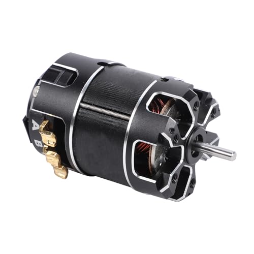 Sorandy 1/10 Scale CNC Aluminum Brushless Motor, Sensorless RC Racing Motor with Adjustable Advance Angle, High Performance for RC Cars, Trucks & Buggies (25.5T) - size: 25.5T