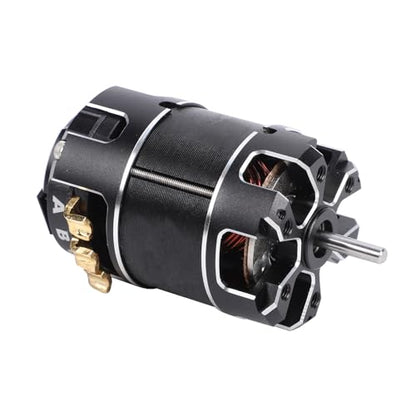 Alomejor Brushless Motor, CNC Aluminum Sensorless RC Racing Motor with Adjustable Advance Angle, Compatible with 1/10 Scale RC Cars and Trucks (21.5T)