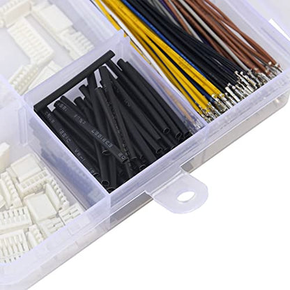 JST Connector Kit 1.25mm Pitch JST-GH 1.25 Connector with Premium 28AWG Pre-Crimped Cables,GH 1.25mm Connector 2/3/4/5/6/7/8/9/10 Pin Housing (GH-Kit) - size: JST-1.25MM-GH
