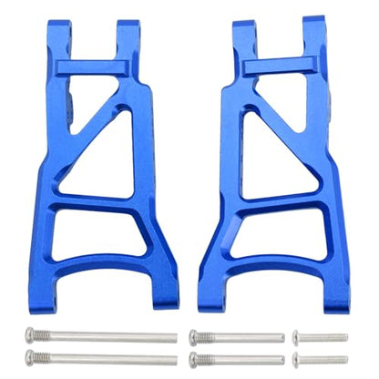 Aluminum Rear Suspension A-Arms Set Upgrade Parts for Traxxas 1/10 Slash 2WD RC Car (Blue) - color: Blue