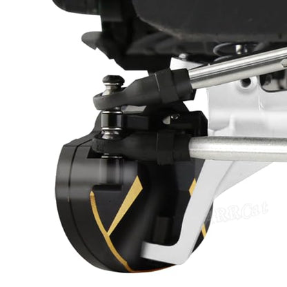 Brass Inner Portal Covers Front Steering Knuckles Upgrades Part for Capra UTB/SCX10 III,ARRCat 2PCS Brass Inner Portal Covers Front Steering Knuckles,Replace# AXI232006,Black
