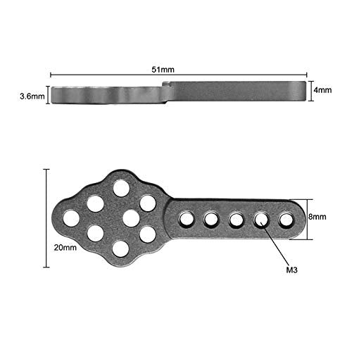 4Pcs Metal CNC RC Car Shock Absorber Mount Adjust Height Angle Stand for Axial SCX10 90046 D90 D110 SCX10III RC Crawler (Grey) - color: Gray