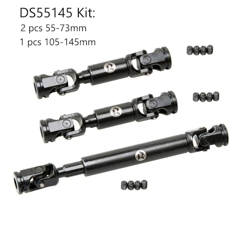 RhinoRC Tiny Stainless Steel Heavy-Duty Drive Shaft for 1/10 RC Crawler Axial SCX10 TRX4 Redcat Gen8(RC Drive Shaft Set) - color: Rc Drive Shaft Set