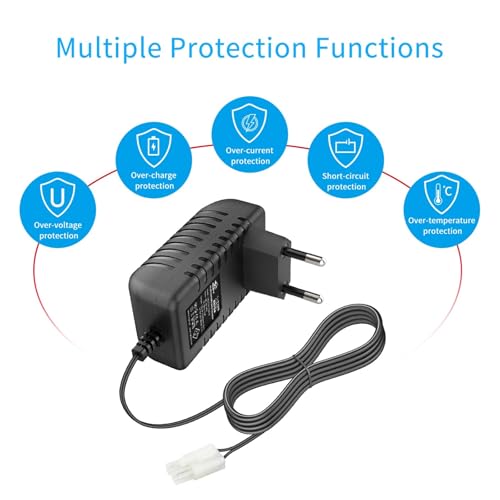 Smart 7.2V 8.4V 9.6V NiMH Battery Charger, Compatible for 2-10S, Airsoft Battery, RC Car Battery, Compatible for Mini Tamiya Connector(1pcs) - size: 1pcs