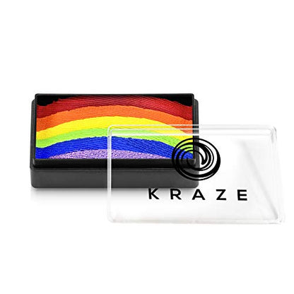 Dome Stroke - Candy Land (25 gm), Professional 1-Stroke Split Cake, Hypoallergenic, Non-Toxic, Water Activated Face & Body Painting Makeup Supplies for Adults - color: Candy Land