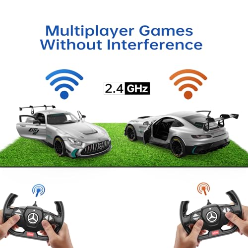 RASTAR 1/14 RC Car Mercedes AMG GT2 Toy Car Mercedes Remote Control Car for Kids, 2.4GHz Silver Model Car - color: Amg Gt2, size: 1/14