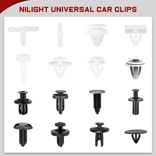 GOOACC 1001PCS Universal Car Clips Mixed Auto Retainer Rivet Push Clips | Bumper Fender Trim Door Panel Shield Engine Cover with fastener remover for GM Ford Chrysler Toyota Lexus Acura Dodge Jeep - color: 1000Pcs Mixed Clips + 1 Remover