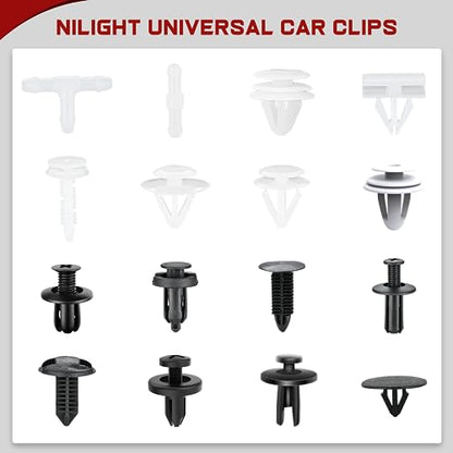 GOOACC 1001PCS Universal Car Clips Mixed Auto Retainer Rivet Push Clips | Bumper Fender Trim Door Panel Shield Engine Cover with fastener remover for GM Ford Chrysler Toyota Lexus Acura Dodge Jeep - color: 1000Pcs Mixed Clips + 1 Remover