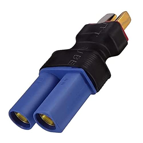 2Pairs EC5 to T Adapter Male Female Connector Plug Set Compatible with Arrma E-flite RC Car Truck Airplane Lipo Battery ESC Balance Charger Motor