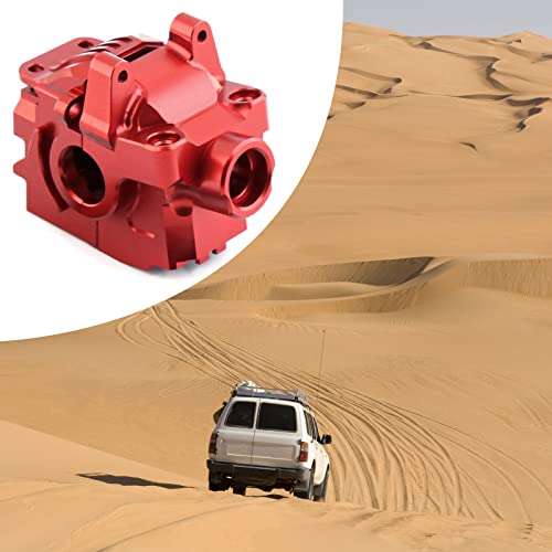 kingsea Aluminum Front Differential Gear Case Differential housing Compatible with Traxxas 1/10 Rustler Hoss Slash Stampede 4x4 XO-1 6880 RC Car, Red - color: Red