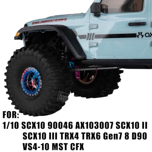1.9 RC Wheels and Tires for 1/10 SCX10 90046 AXI03007 TRX4 TRX6 VS4-10 Gen7 Gen8 MST CFX D90.Aluminium RC Truck Tires Highway Tires 1.9" RC Wheels 1.9 Beadlock Wheel Rim RC Tires,Colour - color: Colour(1.9tires)