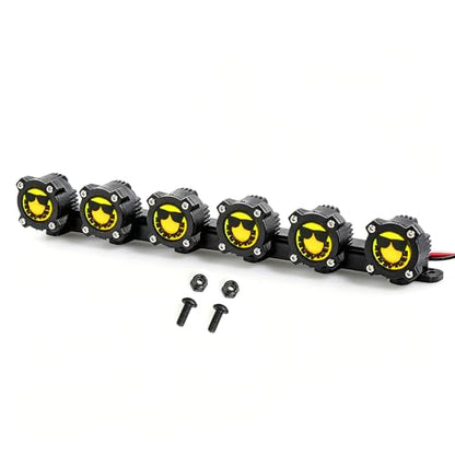 REDSPIDER RC Car LED Light Bar Kit, 145mm Roof Light Bar with 14 LED Beads for 1/10 1/8 RC Crawlers, RC Accessories Upgrades Parts for Axial SCX10 90046 Wraith Traxxas TRX4 TRX6 Redcat Gen8 (Style B)