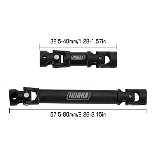 INJORA Steel Center Drive Shaft for 1/24 Axial SCX24 Deadbolt GX470