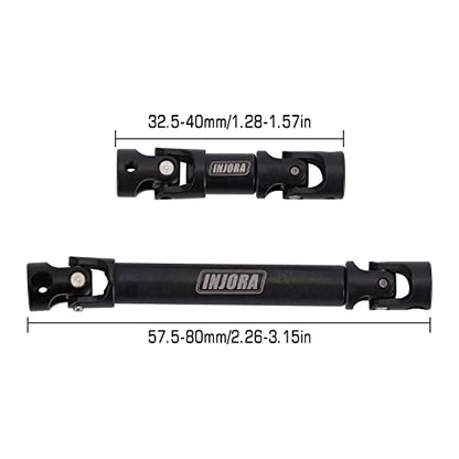INJORA Steel Center Drive Shaft for 1/24 Axial SCX24 Deadbolt GX470