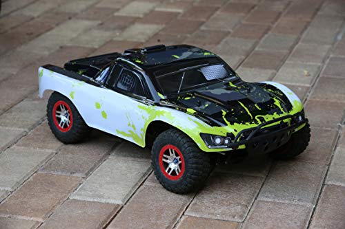 SummitLink Compatible Custom Body Muddy Green Over White/Black Replacement for 1/10 Scale RC Car or Truck (Truck not Included) SS-WBG-02