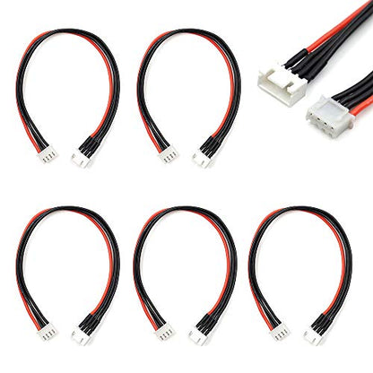 JST-XH 2S 3S Balance Plug Extension Lead Wire 200mm for LiPo Battery Balance Charging 22AWG Silicone