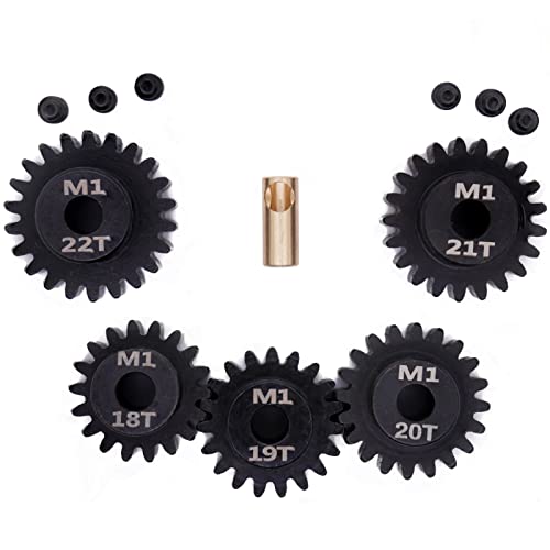 Mod 1 Pinion Gear 5mm 18T 19T 20T 21T 22T Mod1 M1 Pinion Gear 5mm Shaft - size: 18T 19T 20T 21T 22T