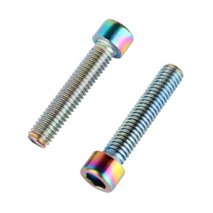 6Pcs Bike Screws M6x10 12 16 18 20 25 30 35mm Stainless Steel Socket Head Cap Allen Hex Bolt (Ranibow, M6 x30mm) - color: Ranibow, size: M6 x30mm