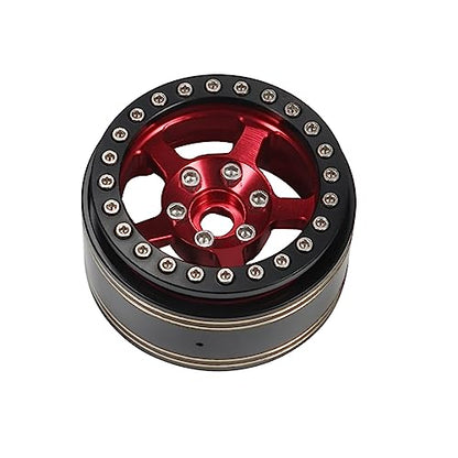 1.9 Inch Brass Internal Beadlock Ring Clamp Ring 104g/pc Heavy Wheel Counterweight Fits 1.9" Wheel Rim for 1/10 TRX4 TRX6 Axial SCX10 Pro 90046 Capra Redcat GEN7 GEN8 VS4-10 RC Crawler Car (Black)