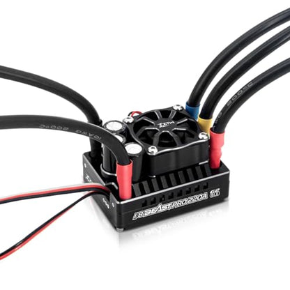 ZTW Beast PRO G2 220A ESC for 1/8 RC Car 1000A Peak 32-Bit Brushless Speed Controller Sensored Sensorless 2-4S 6V/7.4V 8A BEC for Buggy Truggy Off-Road On-Road Racing