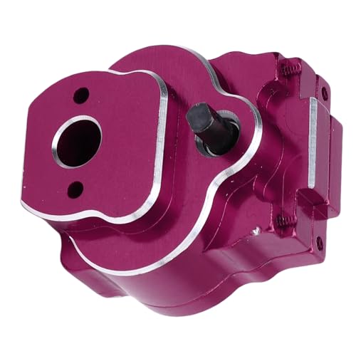 RC Complete Transmission, CNC Aluminum Alloy 24:1 Complete Transmission Smooth Operation for 1/18 RC Crawler Car Upgrade Part (Purple) - color: Purple