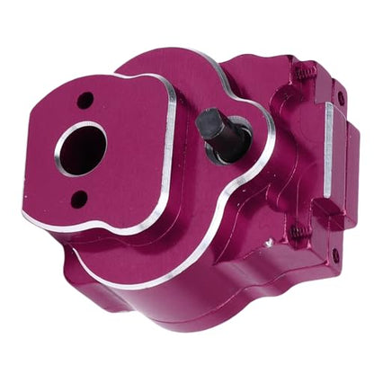 RC Complete Transmission, CNC Aluminum Alloy 24:1 Complete Transmission Smooth Operation for 1/18 RC Crawler Car Upgrade Part (Purple) - color: Purple