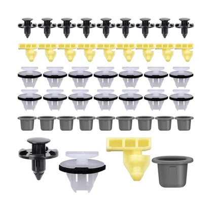 45PCS Car Retainer Clips Kit, Automotive Wheel Flare Retainer Fastener Clip Assortment, Vehicle Retainer Clips Accessories, Compatible with Armada Juke Murano Rouge QX56 QX80