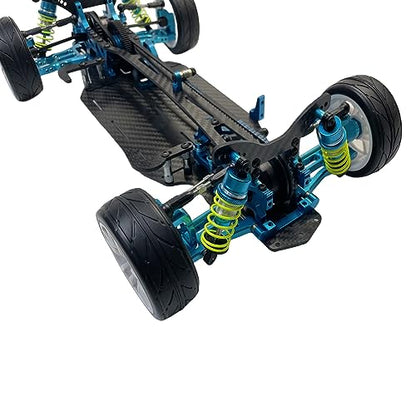 X416 RC DIY 1/10 Alloy and Carbon D4 AWD EP Drift Racing Car Body Frame Kit Electric Touring Car Chassis Frame