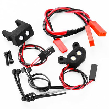 RC Car LED Light Kit Front & Rear Headlight Taillight Set Compatible with for LOSI 1/14 Mini 8IGHT 4WD Buggy Car Upgrade Parts