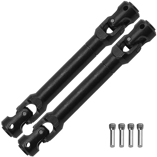 2Pcs Vgoohobby Universal Drive Shaft RC Crawler Driveshaft Compatible with Traxxas TRX4 Axial SCX10 AXI03007 Redcat Gen7 RC4WD D90 TF2 1/10 RC Crawler Car (Black,94-119mm) - color: Black, size: 94-119mm
