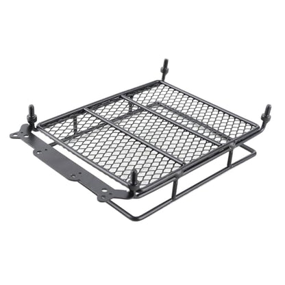 Steel Luggage Tray Roof Rack for 1/10 RC Crawler Car, l Roof Rack, Weight RC Accessory for CC01 CR01 D90, to Inl with Black h (M(66x45x17cm/26x17.72x6.69in)) - size: M(66x45x17cm/26x17.72x6.69in), style: M(66x45x17cm/26x17.72x6.69in)