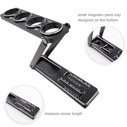 Aluminum RC Car Shock Stand Shock Absorber Rack Holder for 1/8 1/10 RC Car | Multi-Function RC Part Articulation Shock Stand,Compatible with 1/10 on-Road/Off-Road 1/8 on-Road/GT,CNC Machined